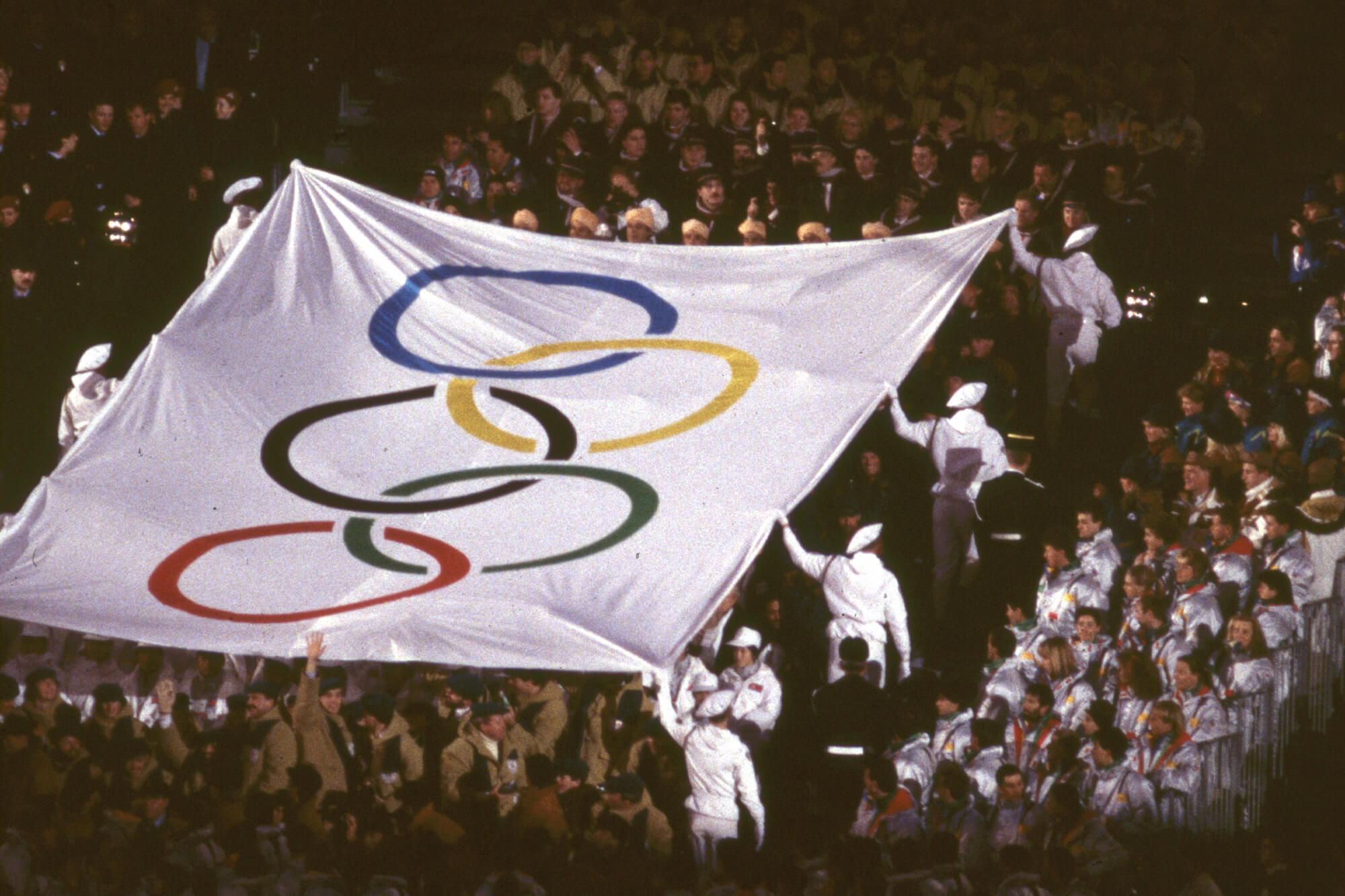 Jeux Olympiques 1992 drapeau