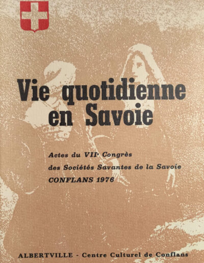 Vie quotidienne en Savoie livre Albertville