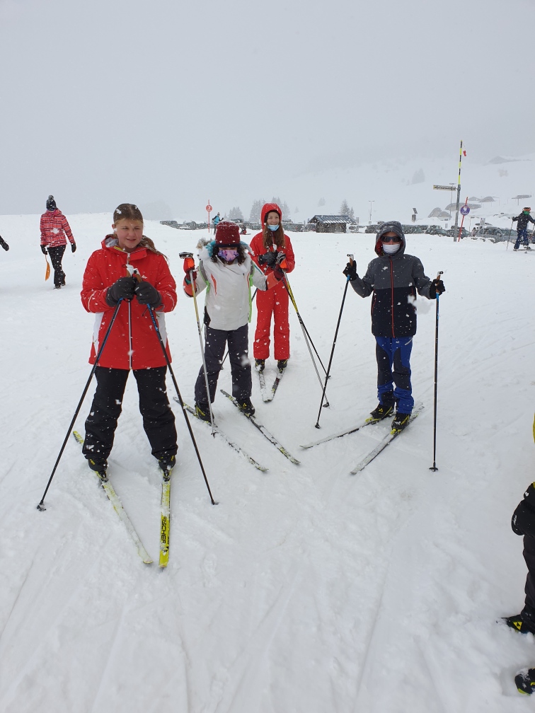Ski de fond Saisies Ecole des pommiers Albertville