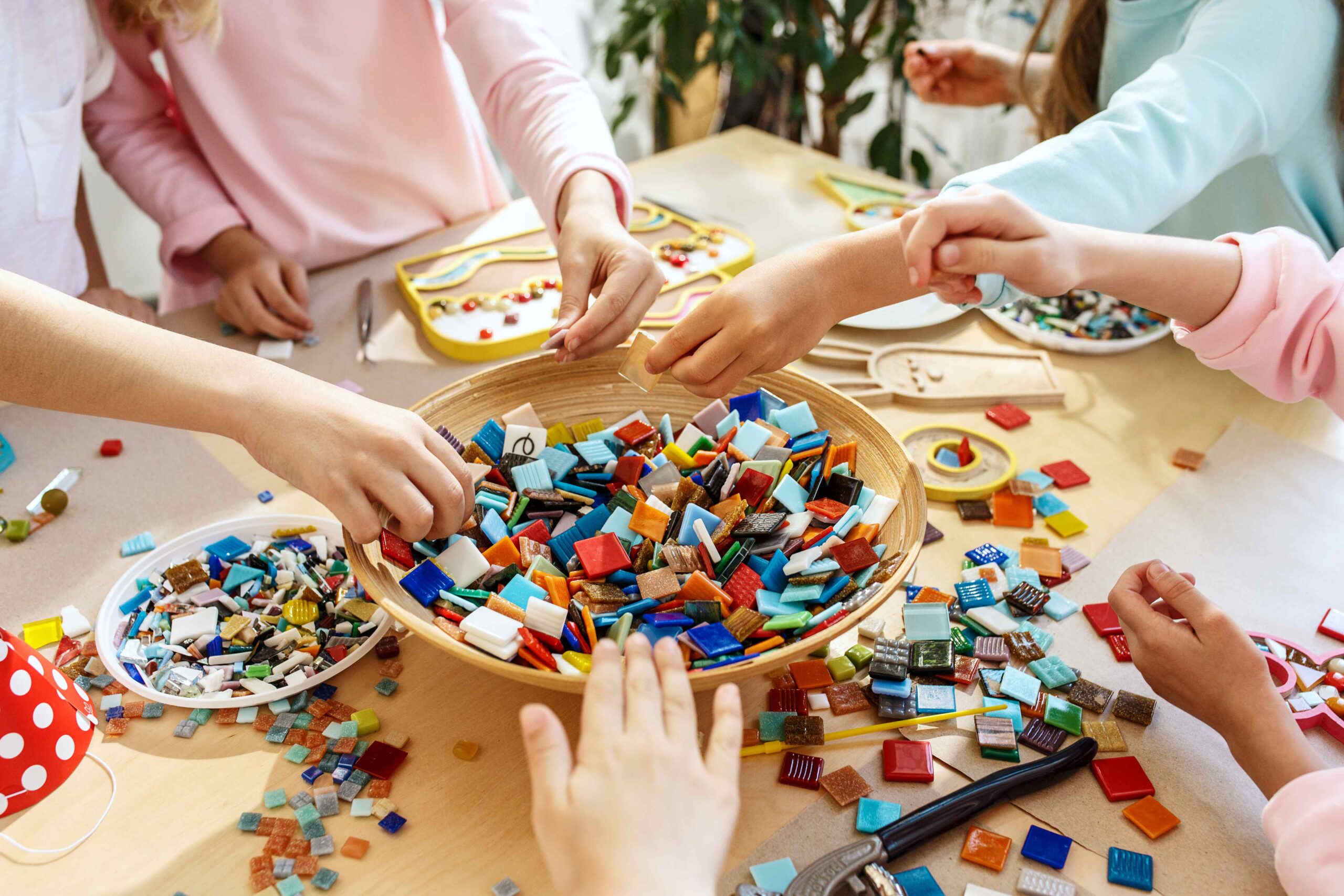 Atelier Mosaïque, loisirs, enfants, enfance