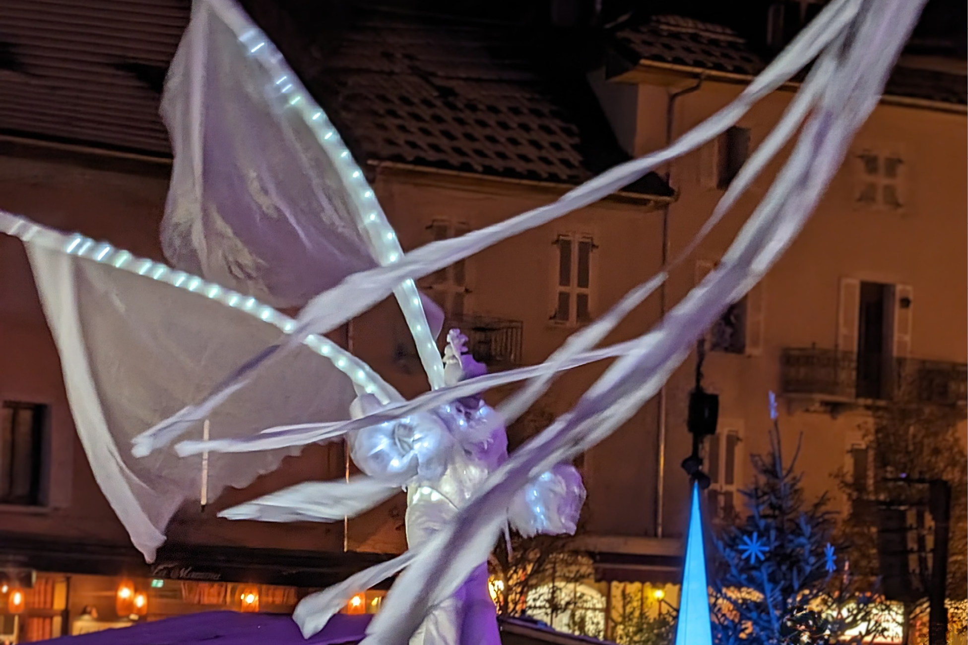 noël, parade, lumières