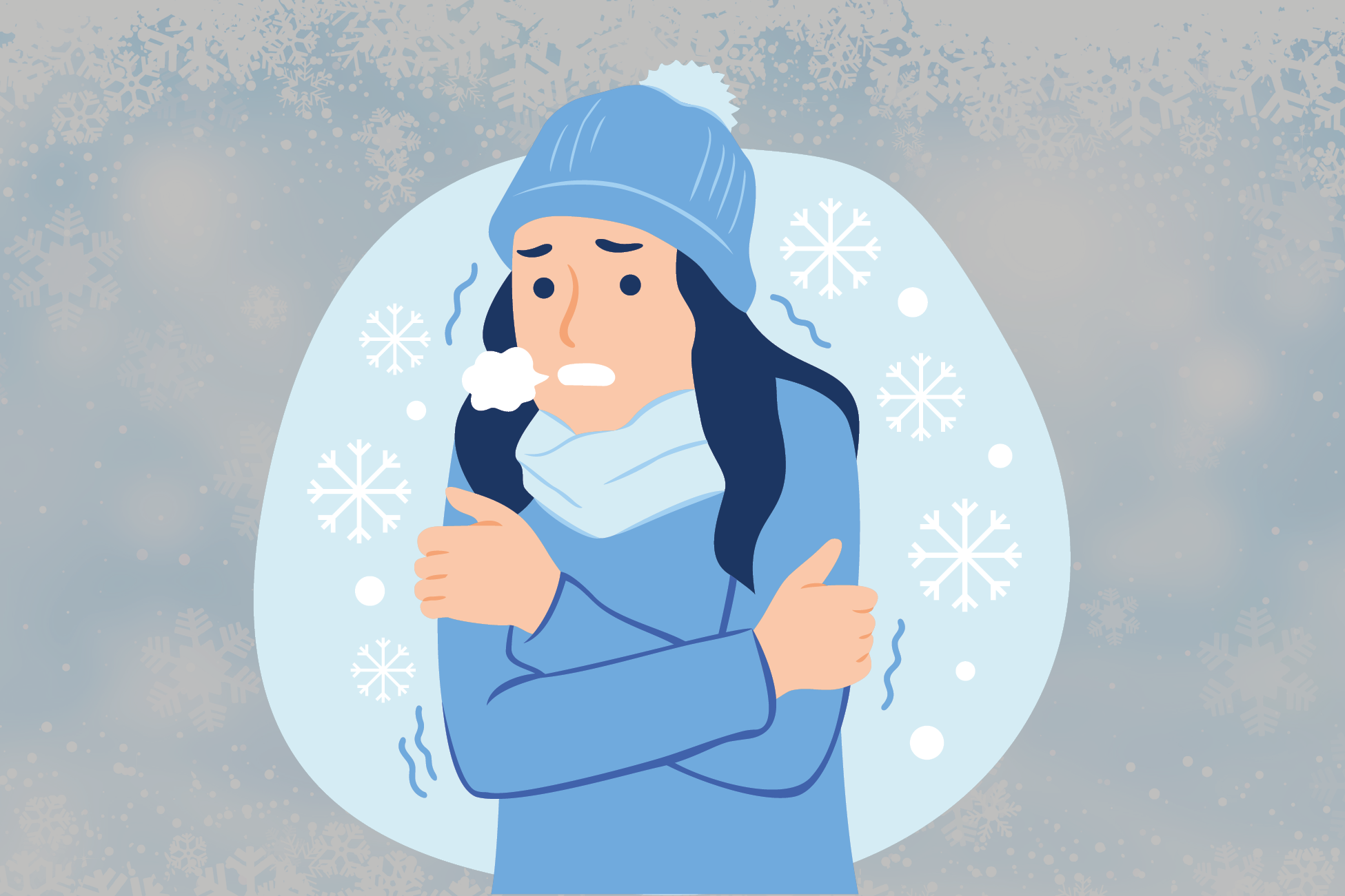 Froid, neige, hiver, plan